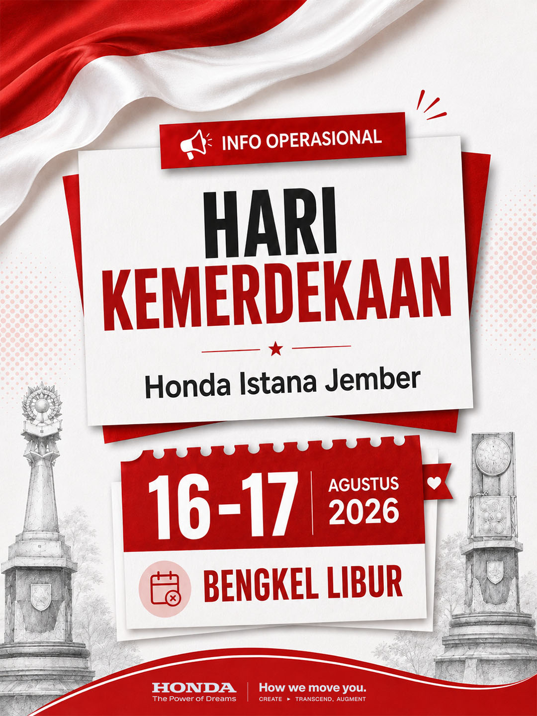 Info operasional Honda Istana Jember