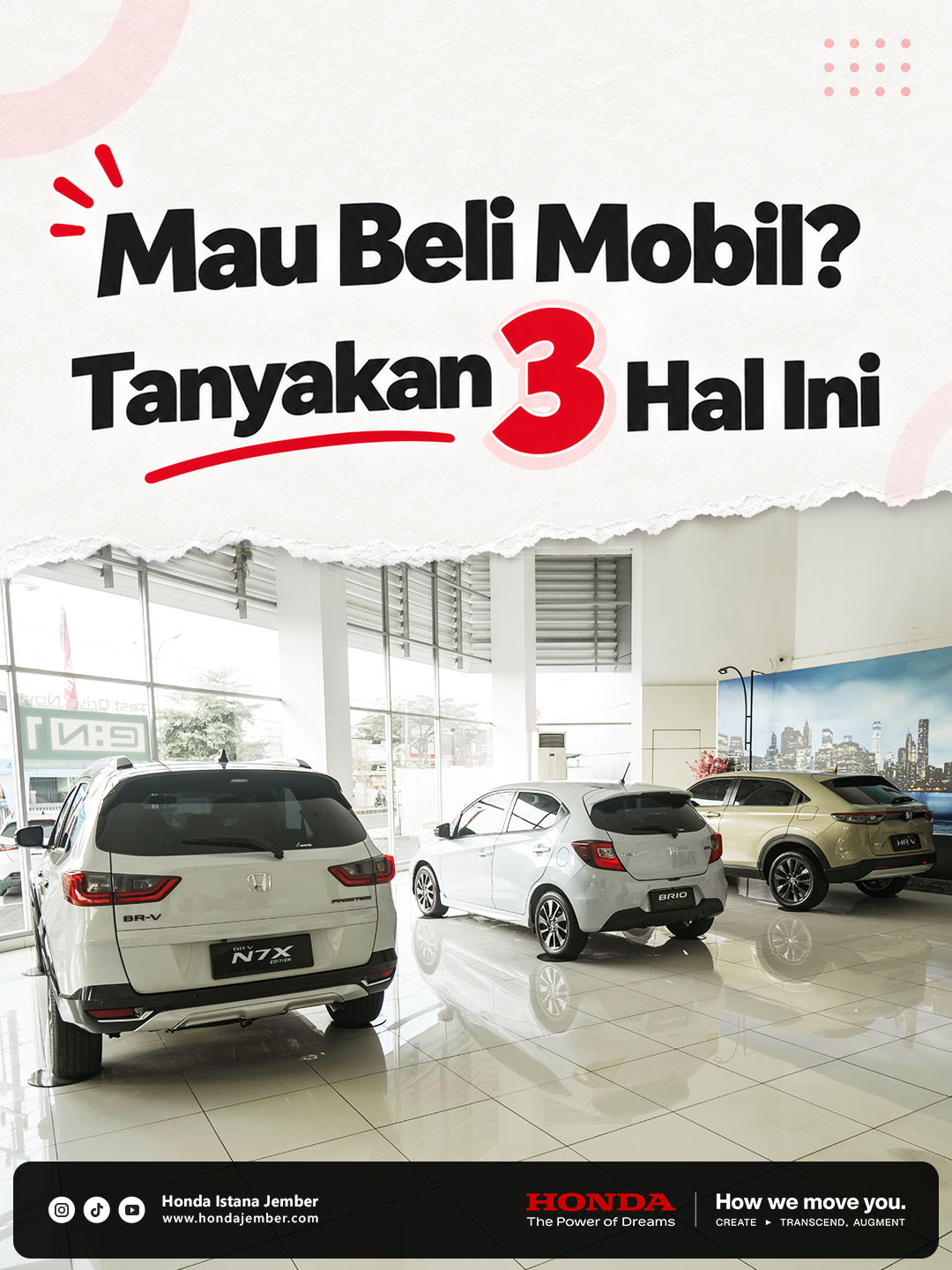 Mobil Honda di showroom Honda