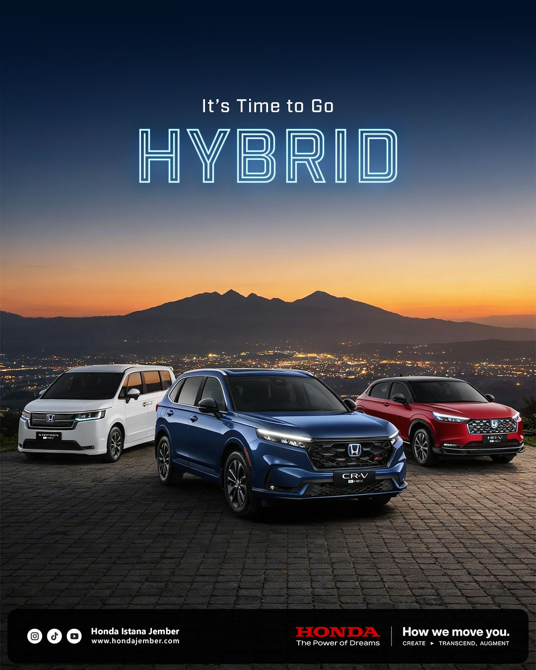 Honda CR-V e:HEV, Honda HR-V e:HEV, dan Honda STEP WGN e:HEV