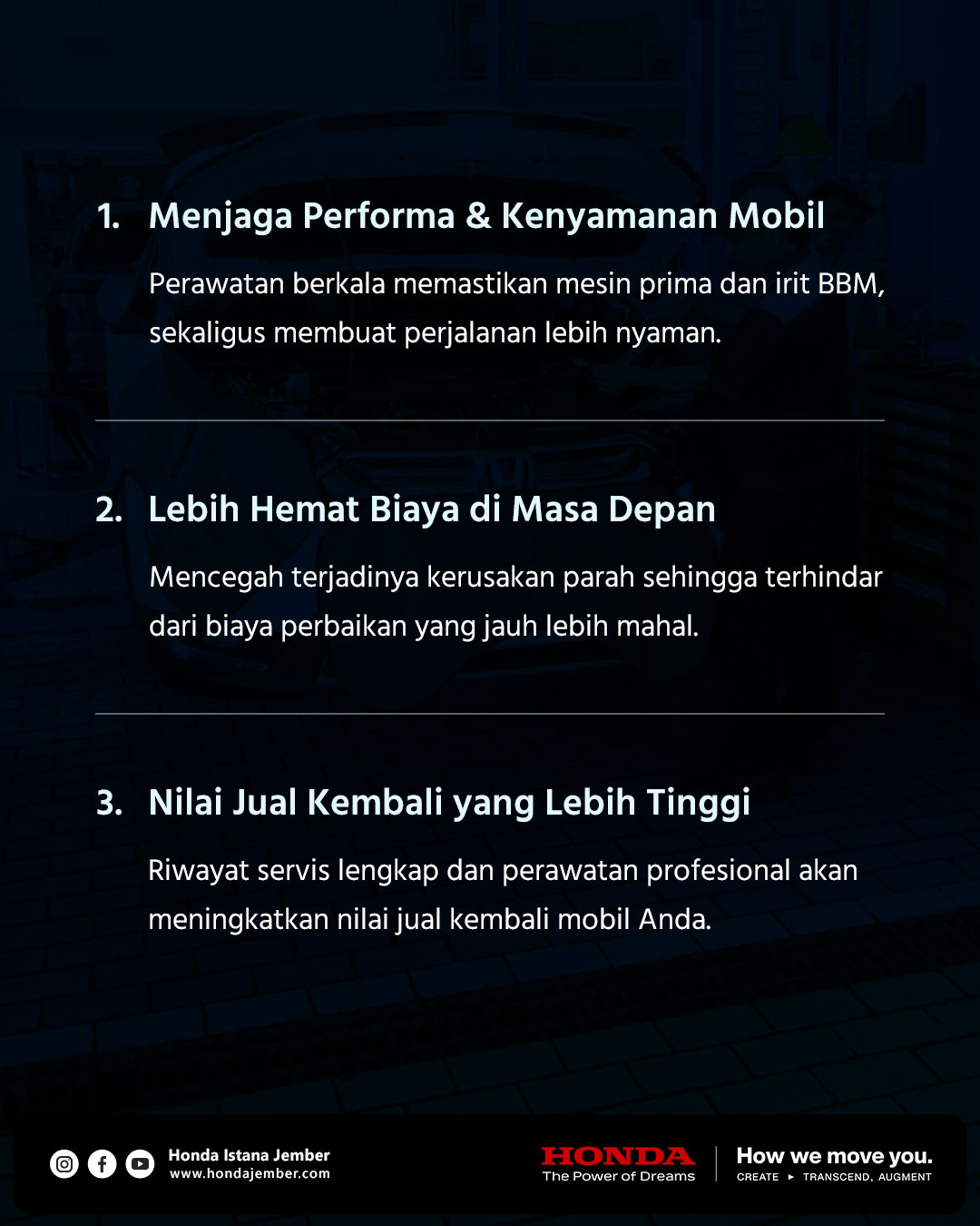 Perawatan berkala investasi cerdas
