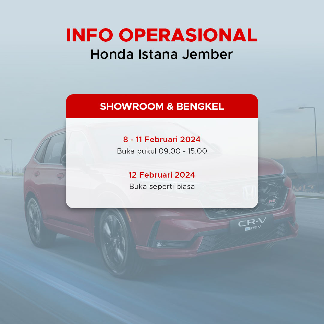 Info Operasional Honda Istana Jember