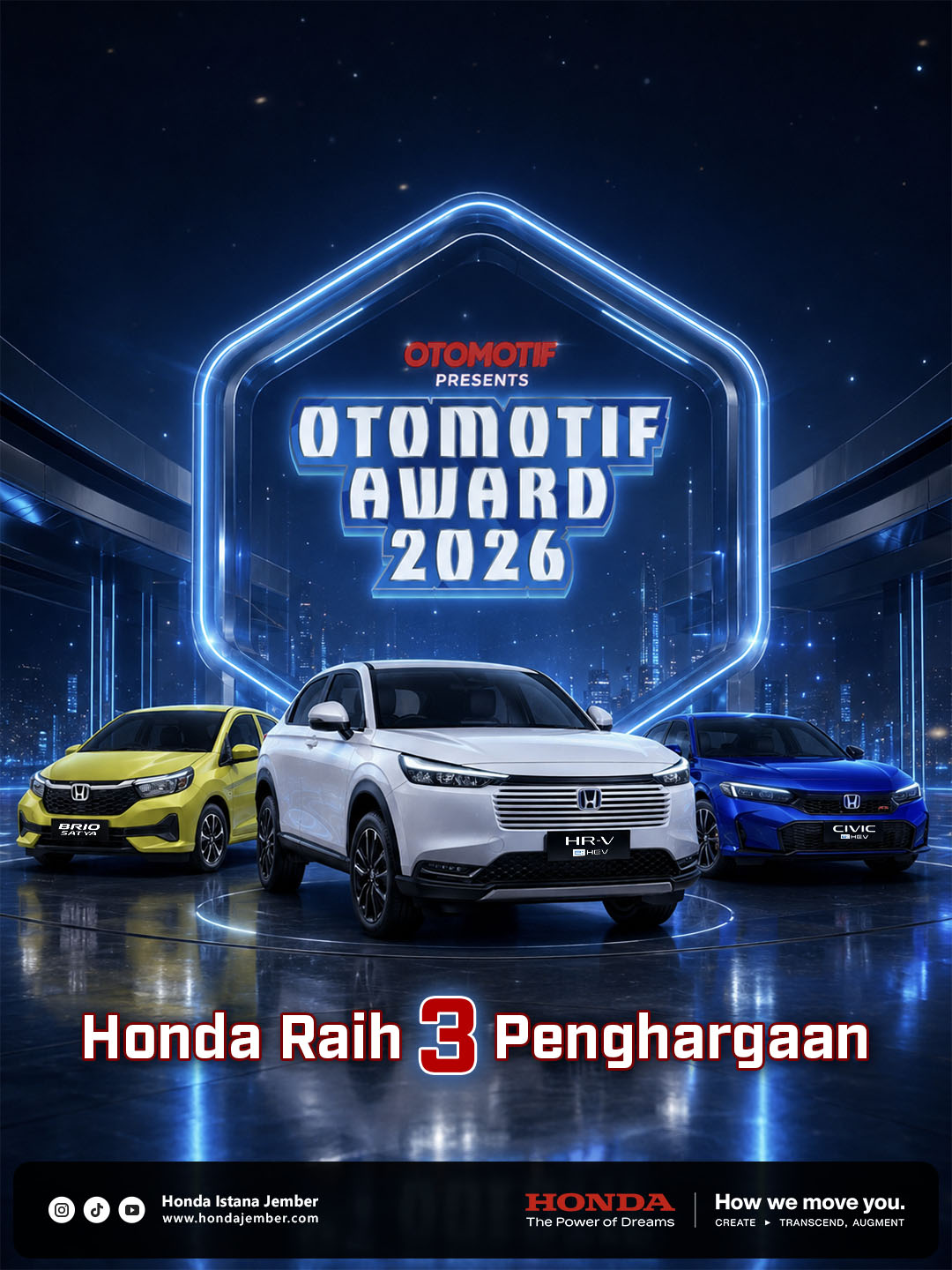 Honda raih 3 penghargaan dalam Otomotif Award 2026