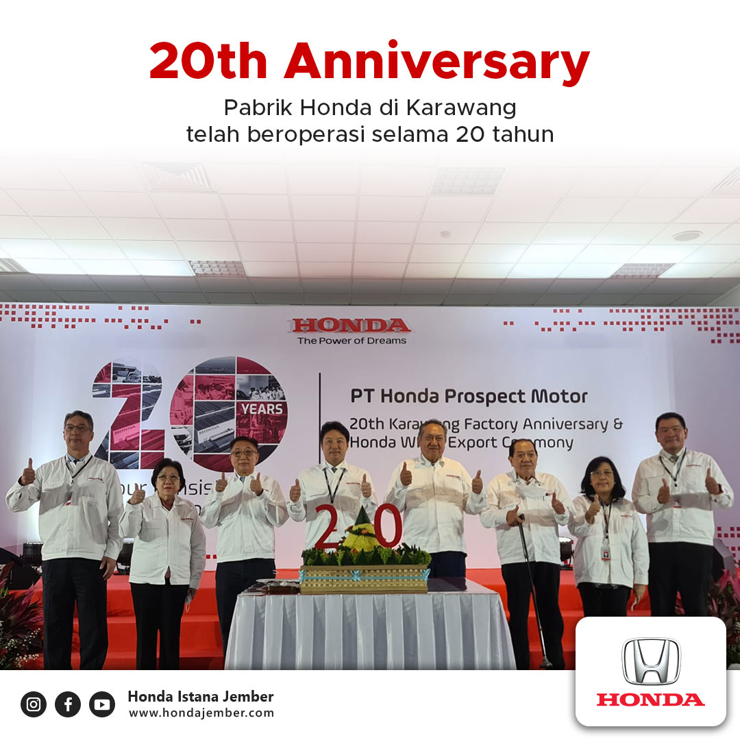 Seremoni 20 Tahun Beroperasinya Pabrik Honda di Karawang