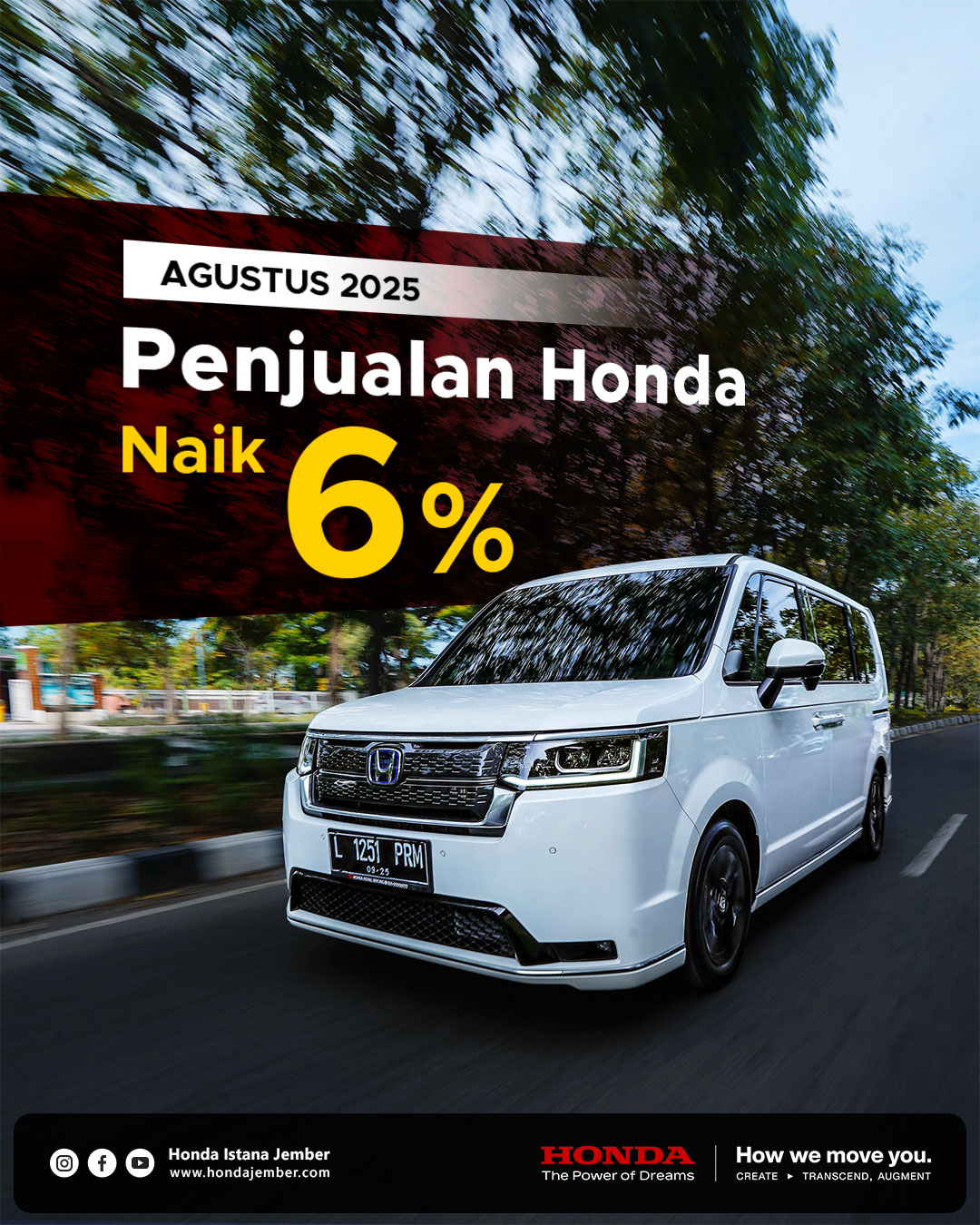 Penjualan Honda Naik Bulan Agustus 2025