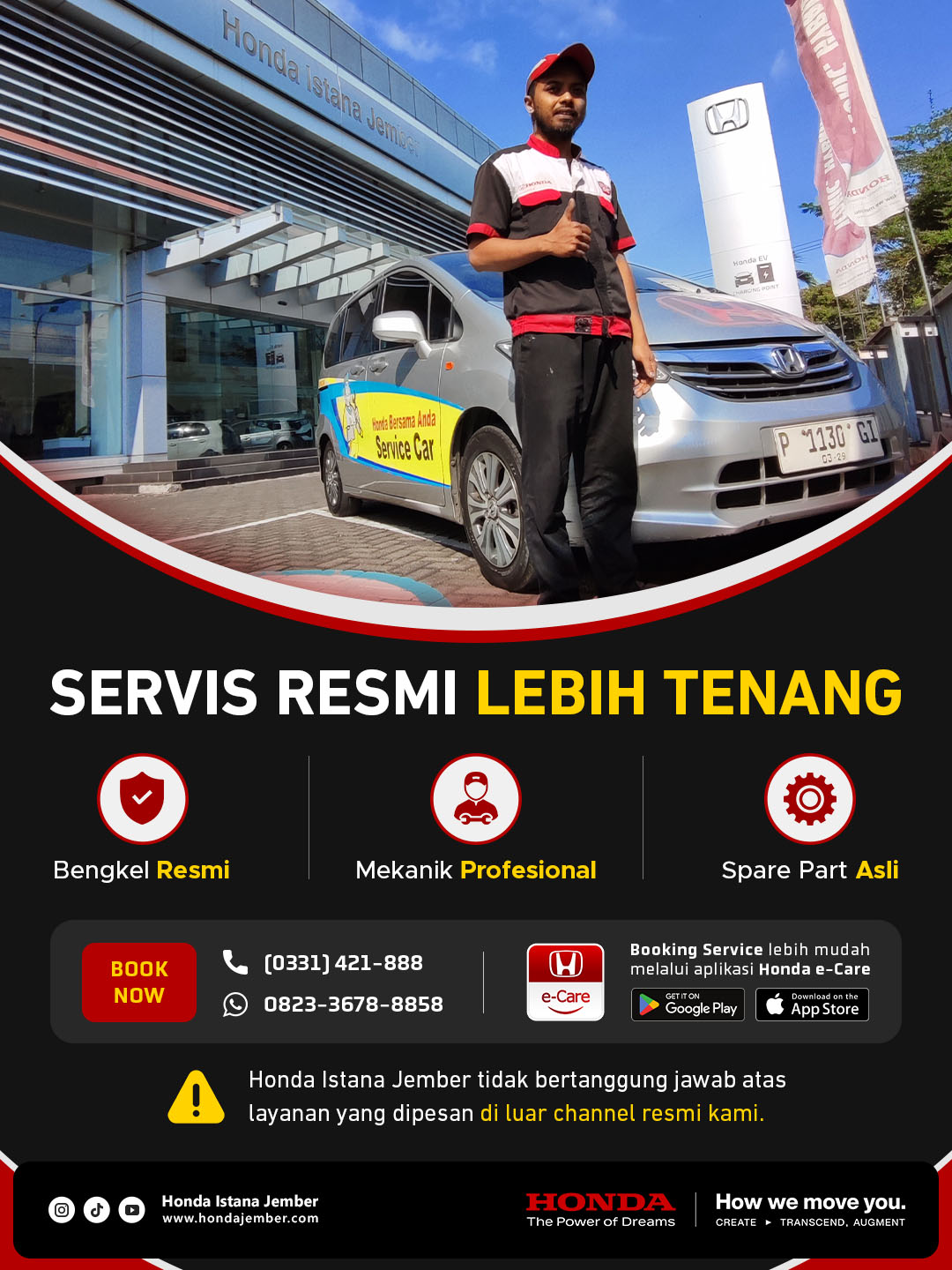 Mekanik dan Service Car Honda Istana Jember