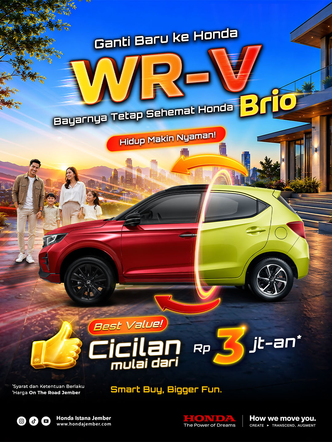 Trade In Honda Brio ke Honda WR-V