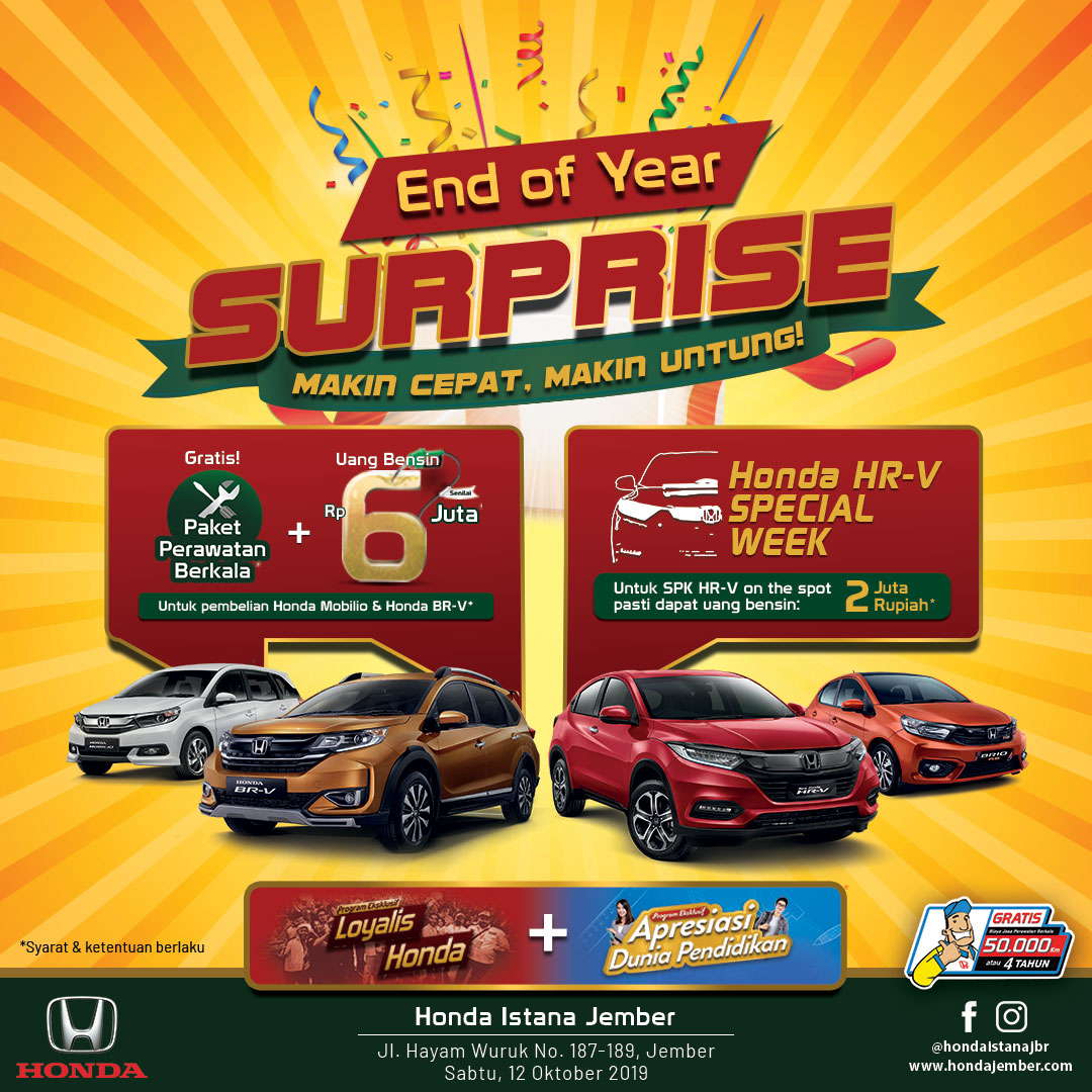 End of Year Surprise 12 Oktober 2019