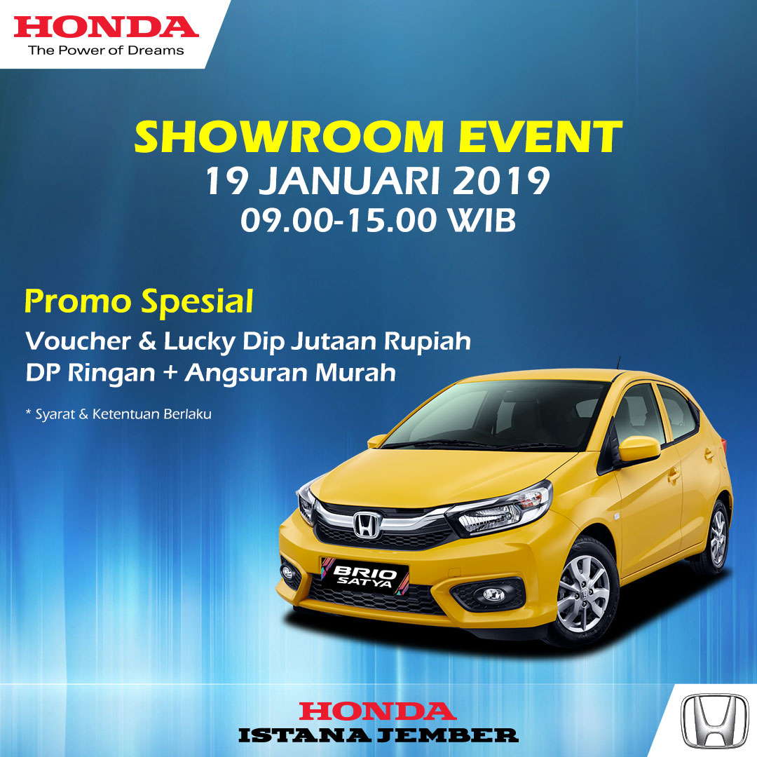 Showroom Event Honda Istana Jember 19 Januari 2019