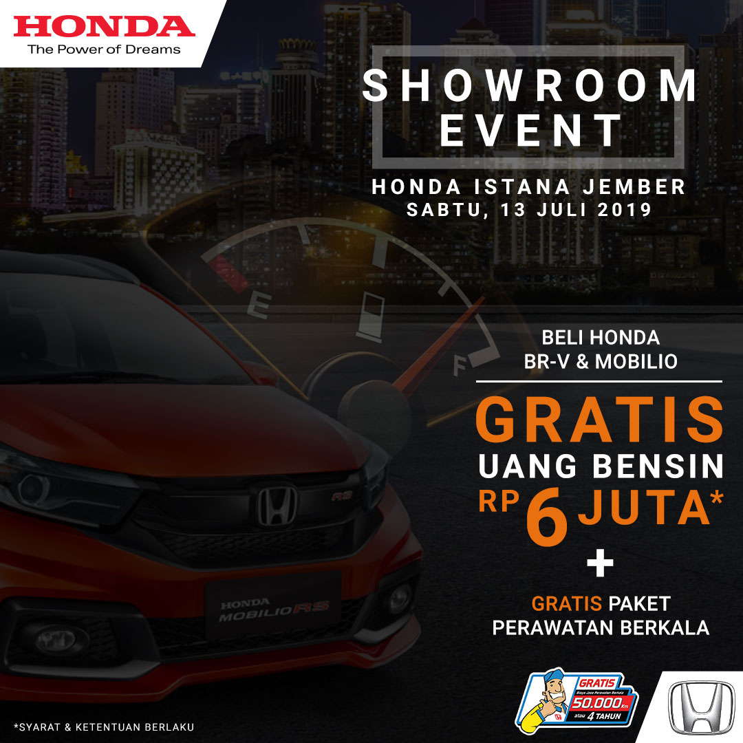 Beli Mobil Honda Berhadiah Uang Bensin