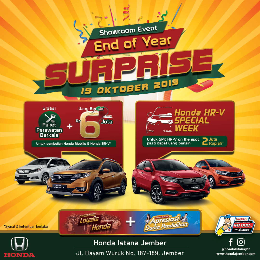 End of Year Surprise 19 Oktober 2019