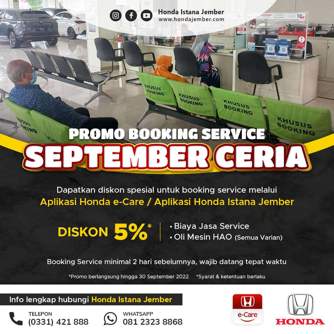 Promo Booking Service September Ceria