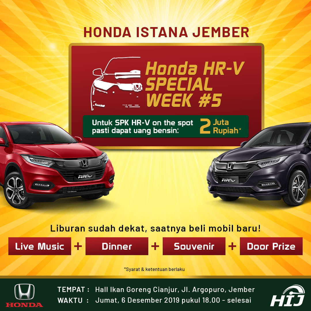 Honda HR-V Special Week 5 - Honda Istana Jember