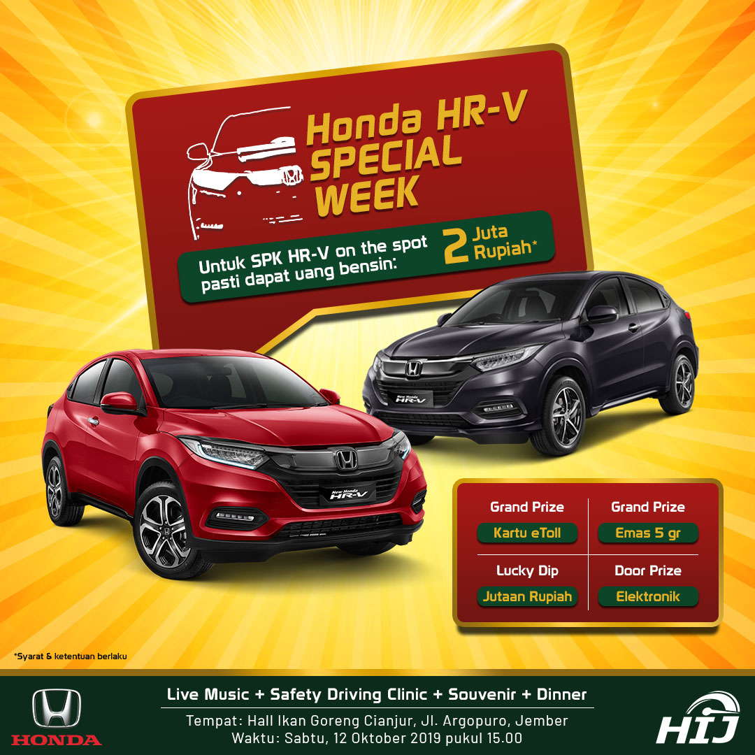 Honda HR-V Special Week 12 Oktober 2019