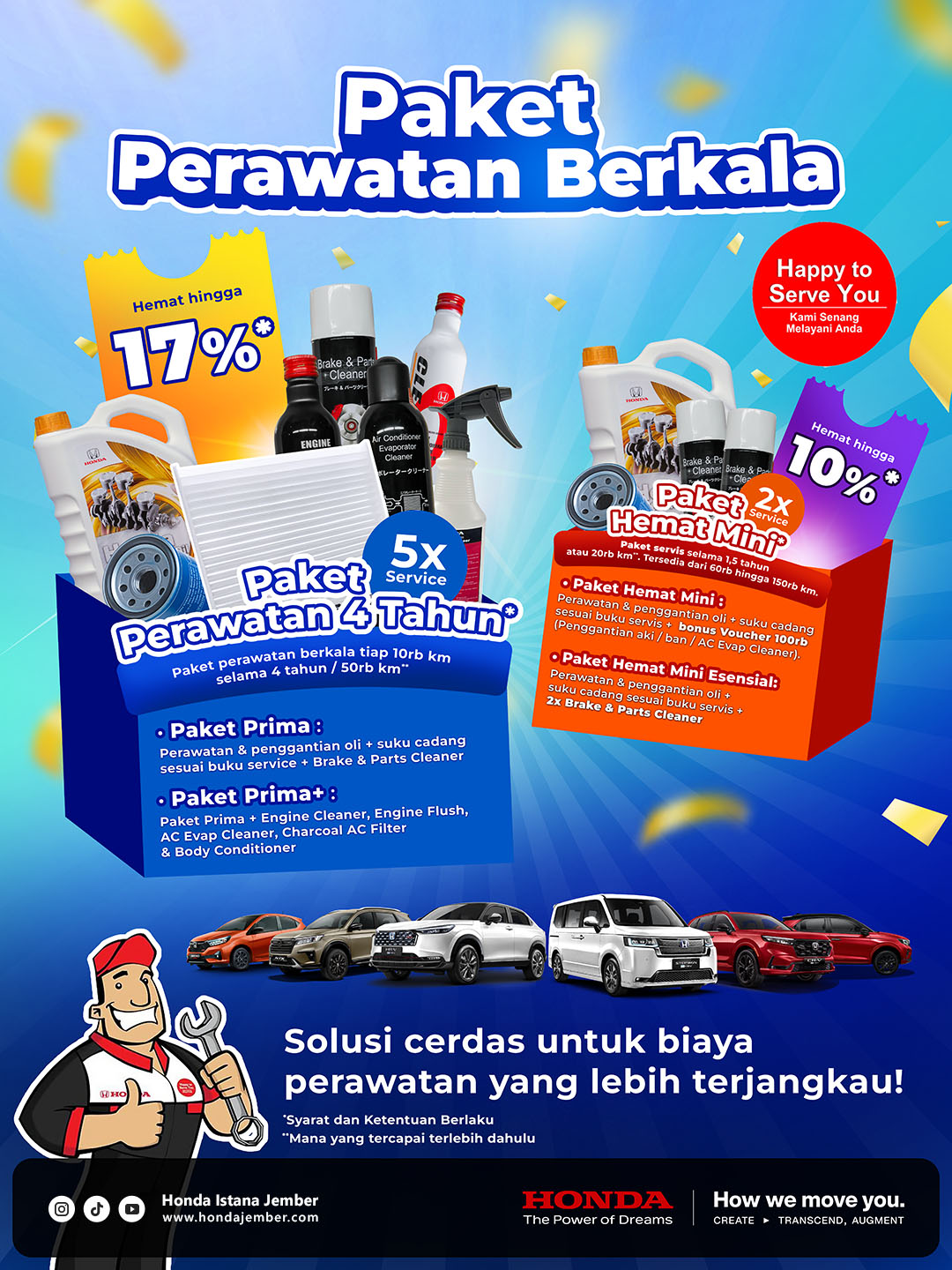 Paket Perawatan Berkala Honda
