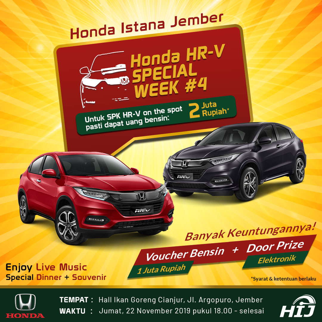 Honda HR-V Special Week 4 - Honda Istana Jember