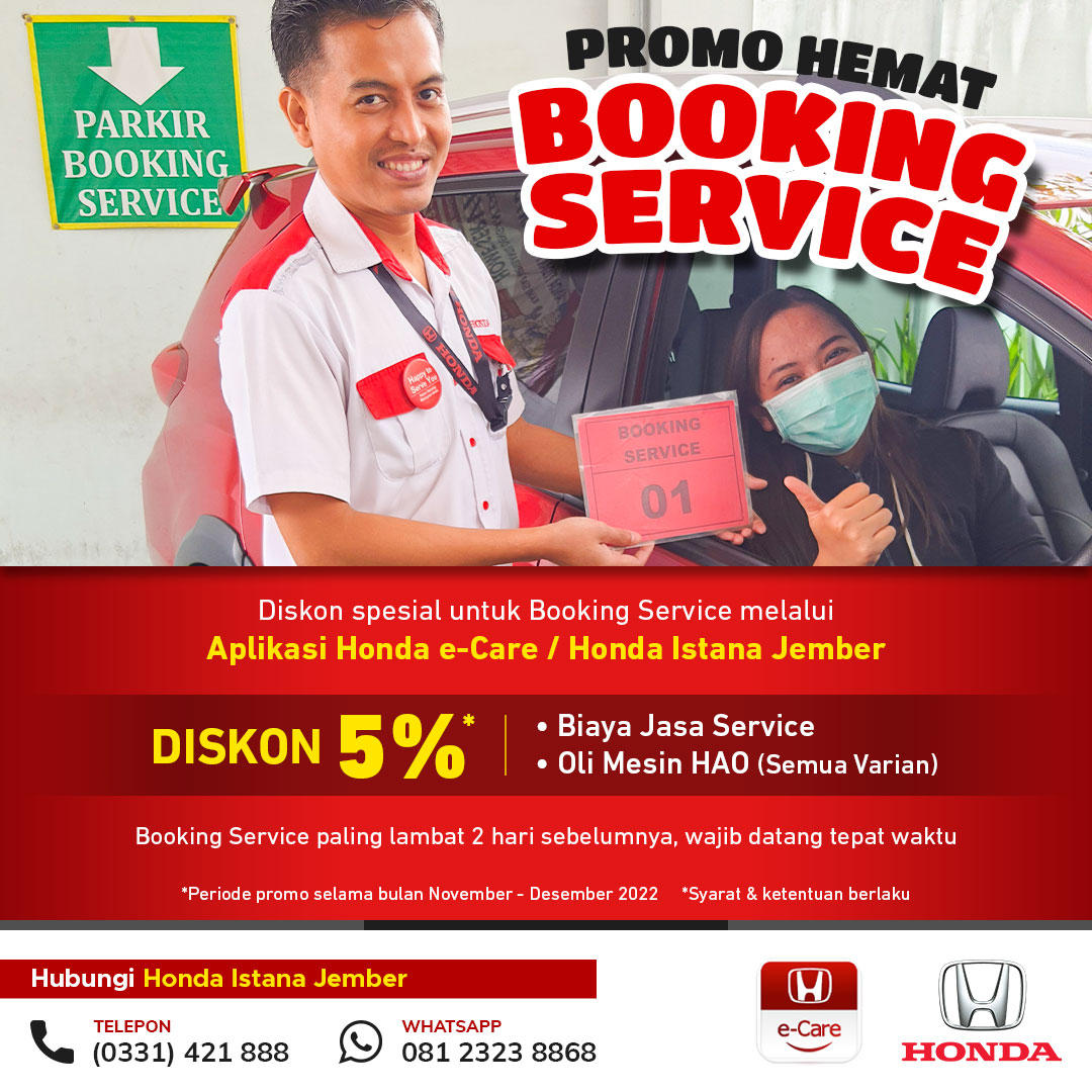 Promo Booking Service Honda Jember